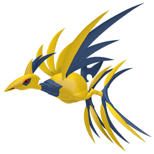 Mega Skarmory, a steel/flying-type Pokemon raid boss